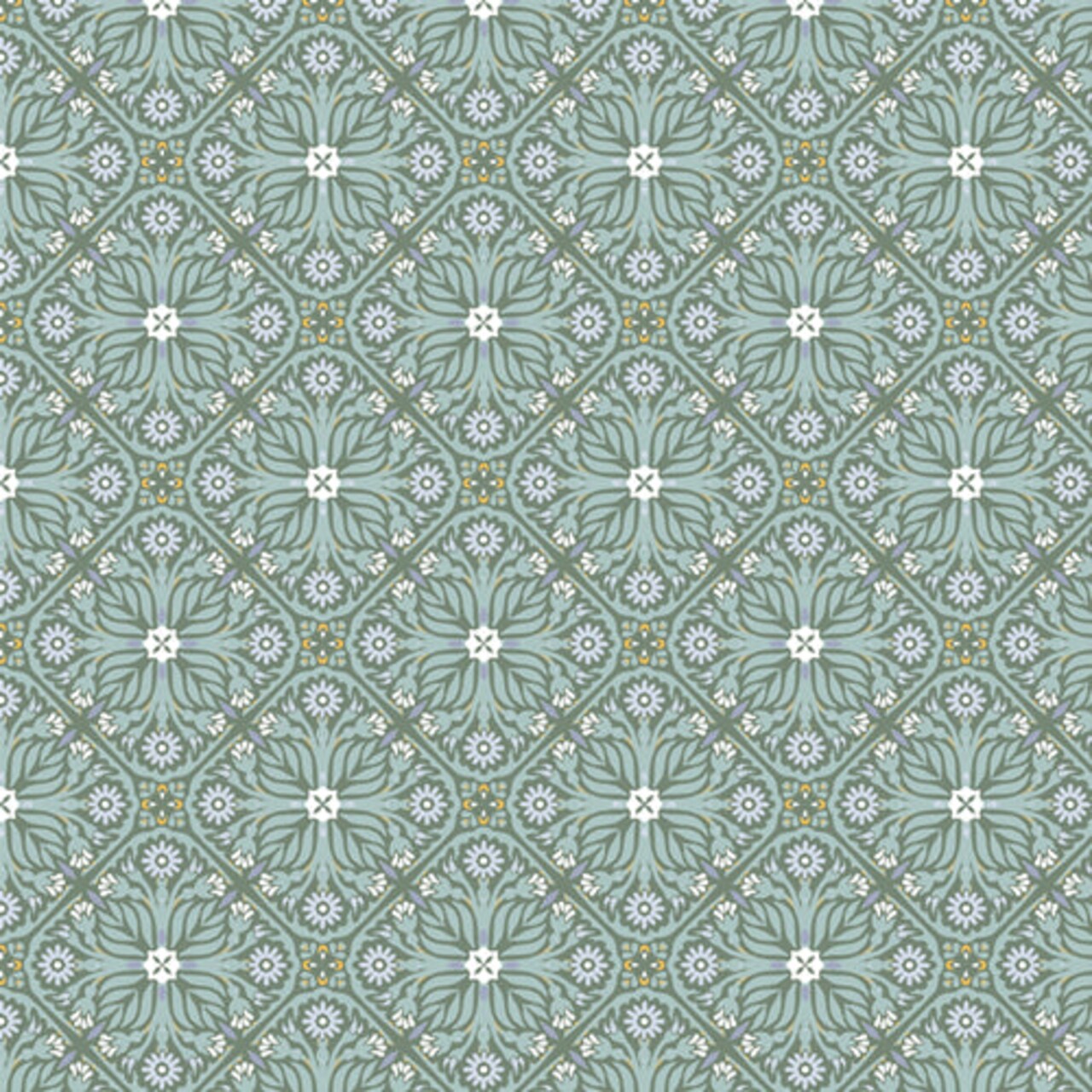 Fabric Art Gallery Eucalyptus Floristry Plentiful by the Quarter Yard PLE86109